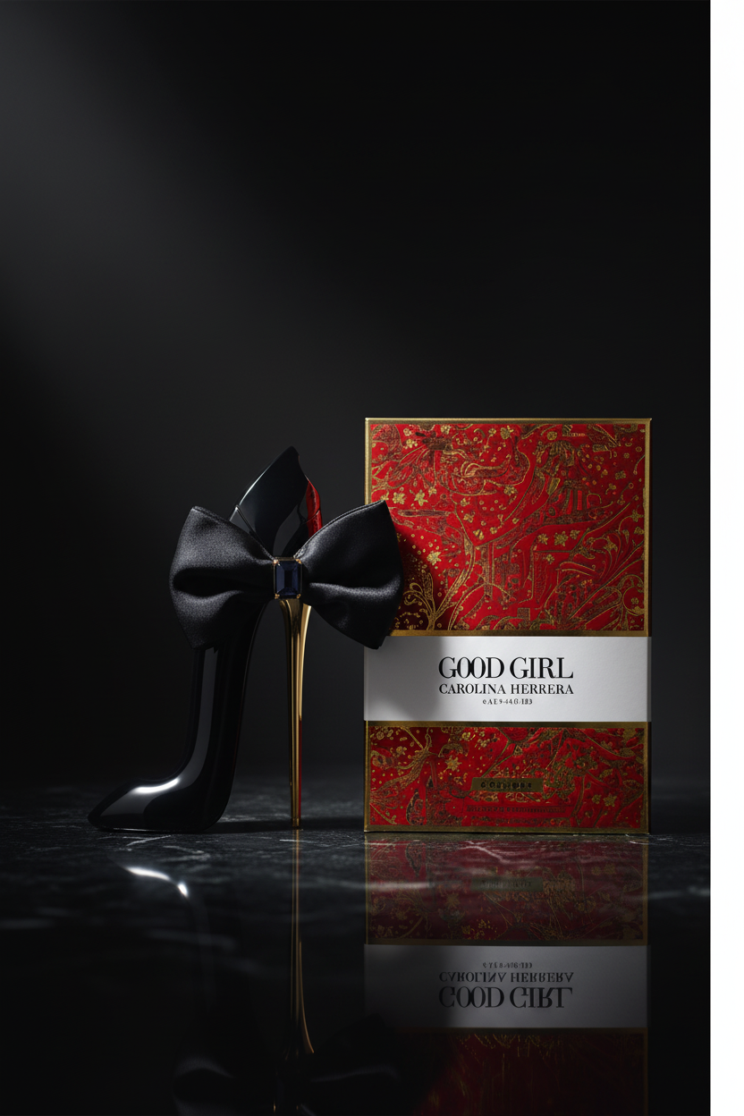 Good Girl Gift Set — dramatic dark editorial
