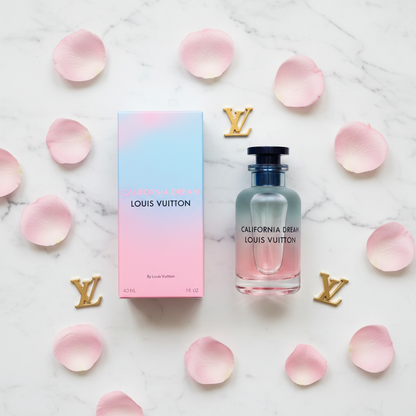 Cœur Battant LV — flat lay on white marble