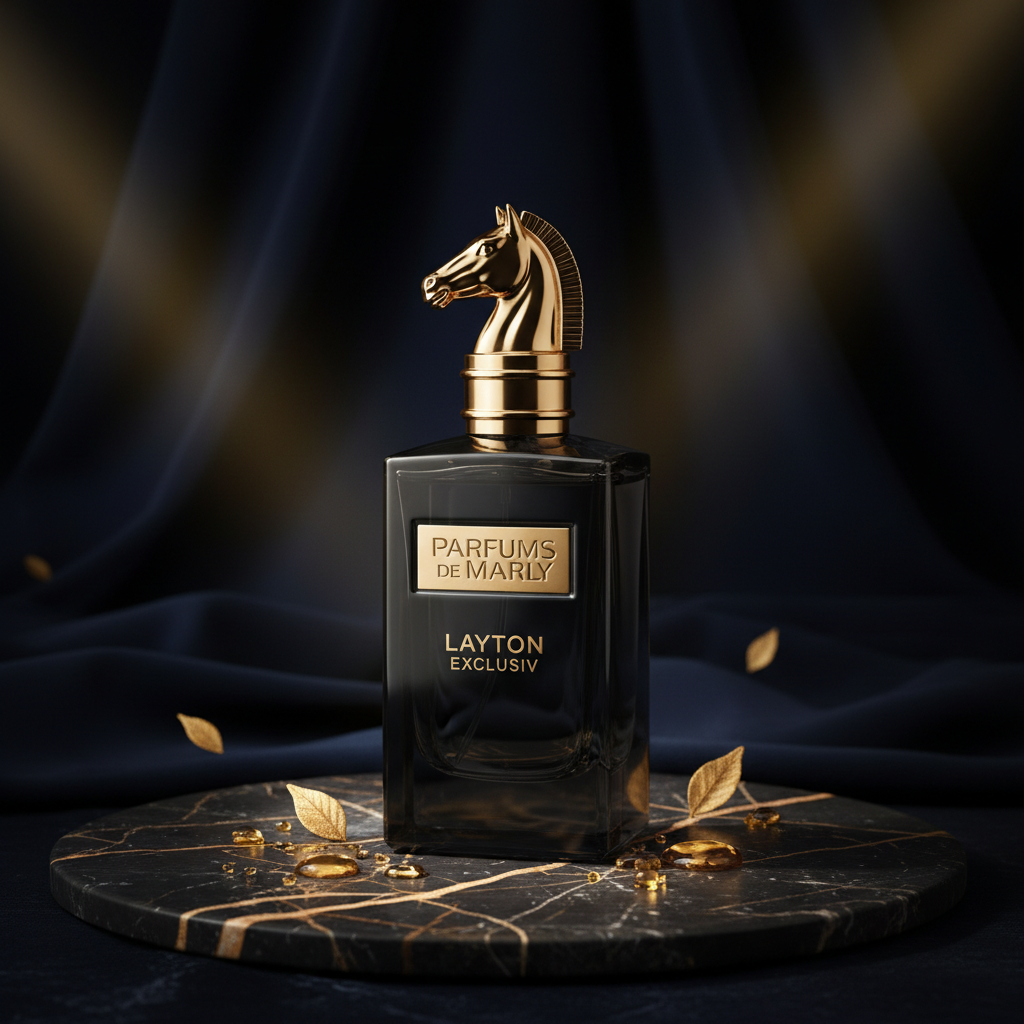 Parfums de Marly Layton Exclusif Eau de Parfum luxury editorial product photo